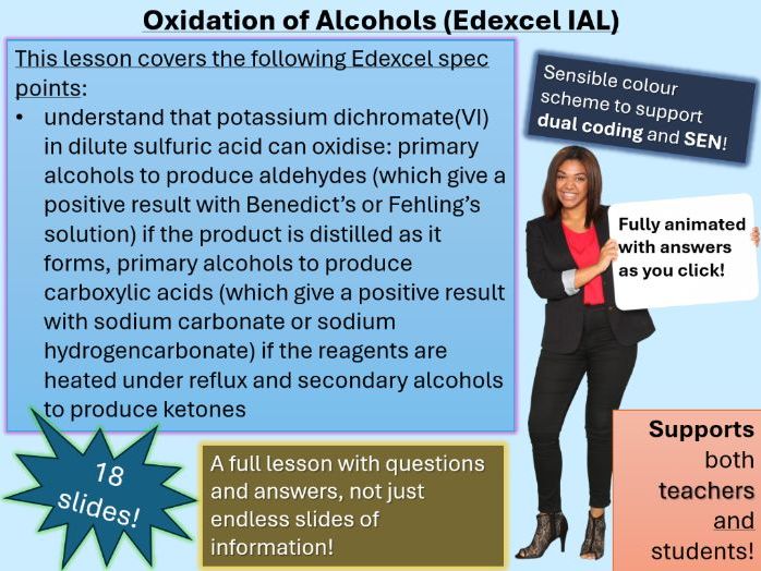 Oxidation of Alcohols | Full Lesson (click for video preview)