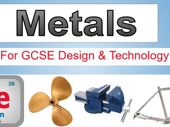 Metals for GCSE Design and Technology
