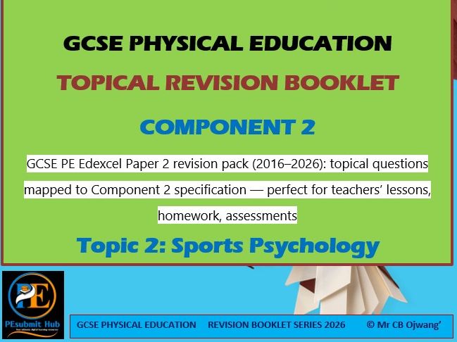 GCSE PE Edexcel Paper 2 Topical Revision (2026)-2.1 Classification of  skills