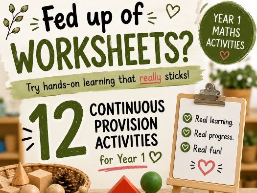 Year 1 Shape Practical Maths | 12 Continuous Provision Challenge Cards