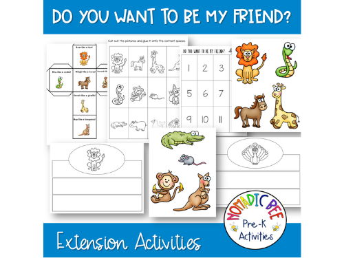 Do You Want To Be My Friend? Book Activities