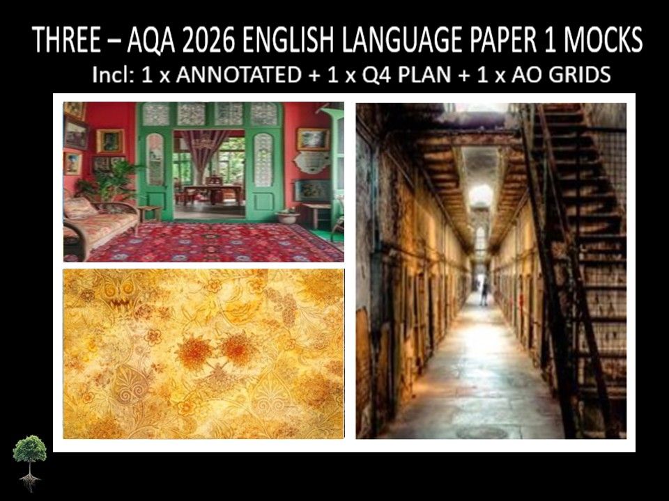 THREE - AQA PAPER 1 | 2026 FULL MOCKS | ANNOTATED | Q4 PLAN | AO GRIDS