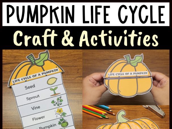 Pumpkin Life Cycle Crafts | Fall Science Activities | Life Cycle of a Pumpkin