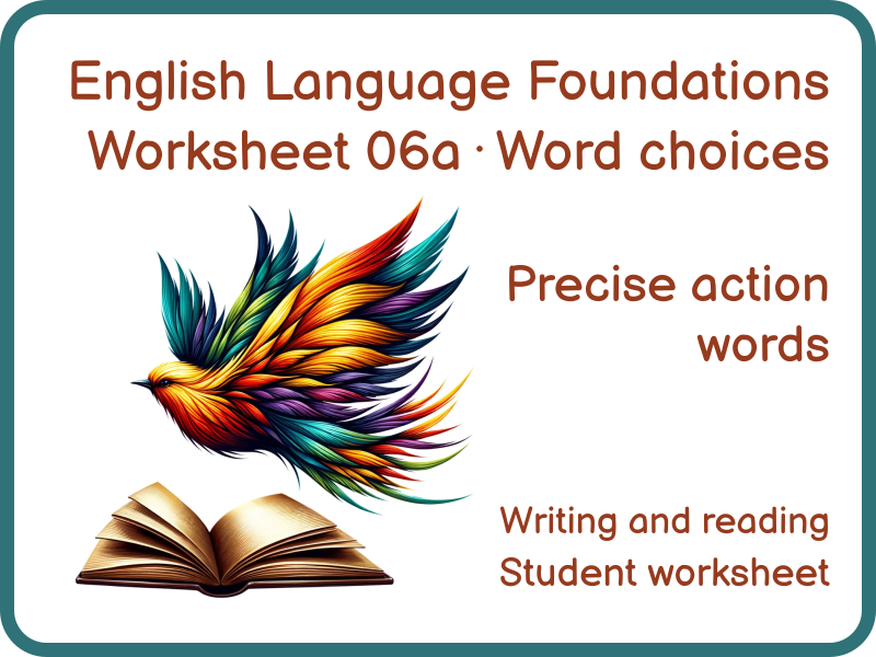 Language Analysis Verbs Worksheet KS3 GCSE English Language 06a