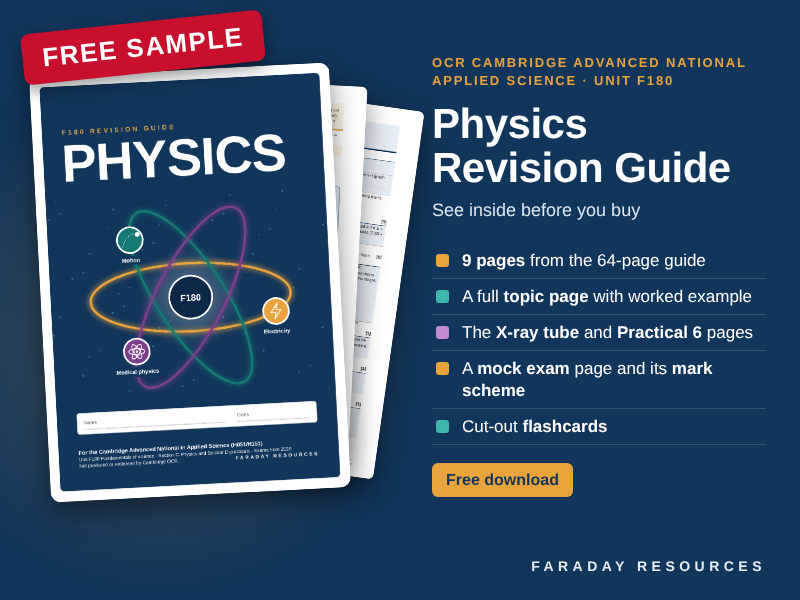 Sample - F180 Physics Revision Guide - OCR AAQ Applied Science