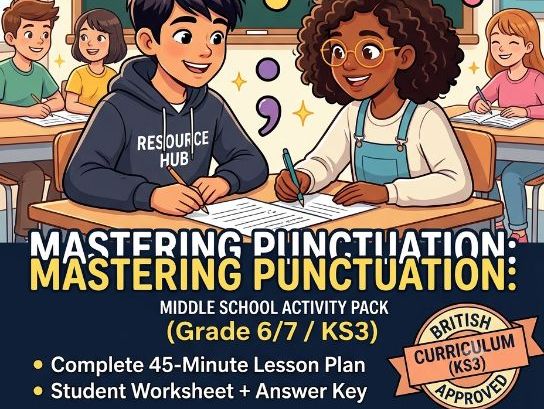 Mastering Punctuation Rules: Commas, Full Stops & Semicolons (Grade 6-8)