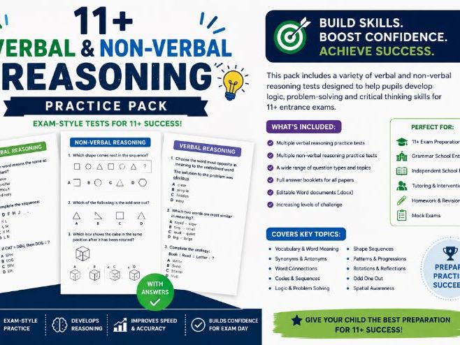 11+ Verbal & Non-Verbal Reasoning
