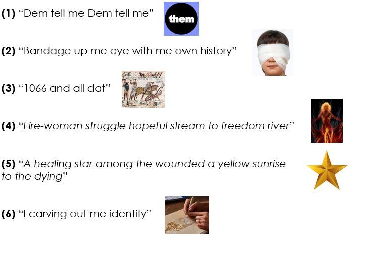Two GCSE 'Power and Conflict' Poetry Lessons - Checking Out Me History (KS4)