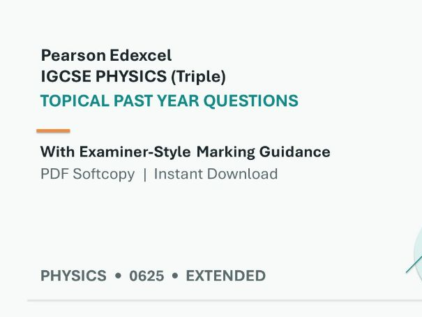 1 Force and Motion 2021 - 2025, Pearson Edexcel  IGCSE Physics – Topical Past Year Questions