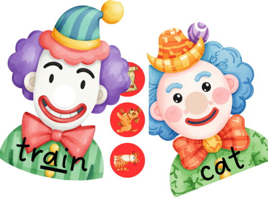 Red Nose day clown phonics