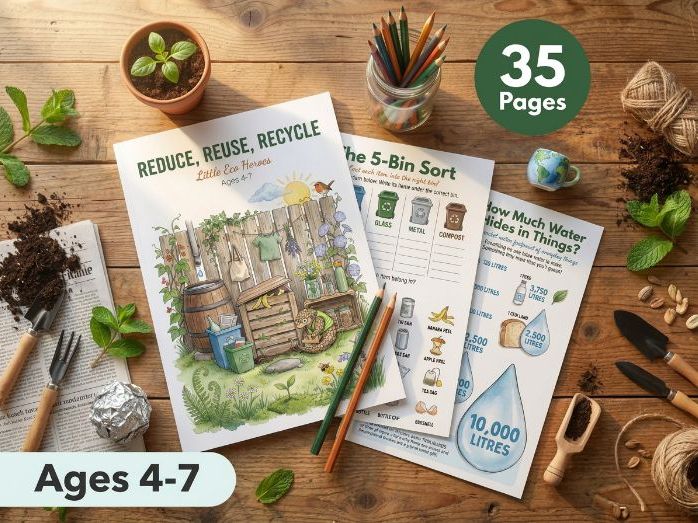 Recycling - Reduce Reuse Recycle KS1 KS2