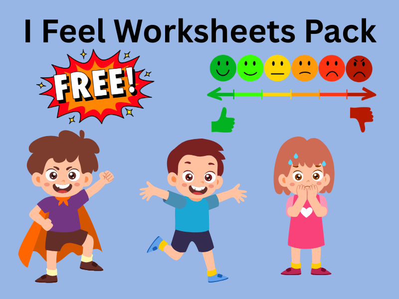 I Feel Worksheets Pack –3 Free SEL Activities