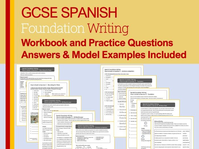 GCSE Spanish Foundation Writing Workbook