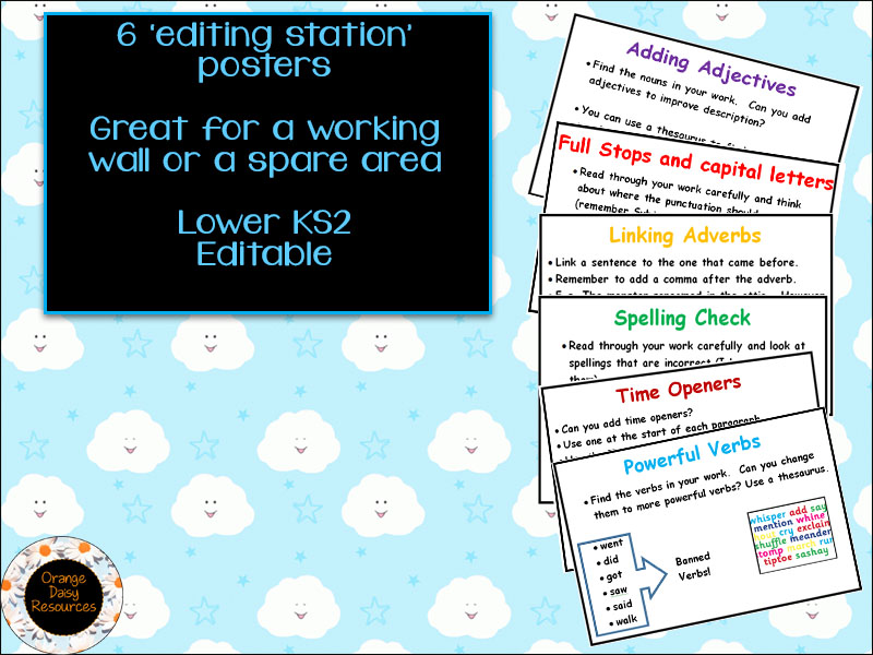 editing homework ks2