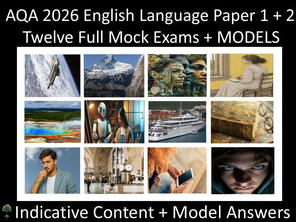 Twelve AQA 2026 GCSE English Language Paper 1 & 2 Mocks | MODELS