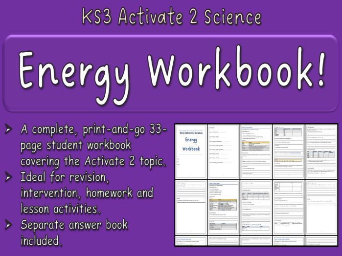 Energy Workbook KS3 Activate 2 Science