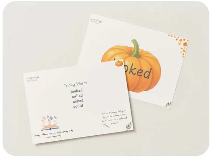 Autumn Tricky Word Pumpkins - Phase 5 (part 2)