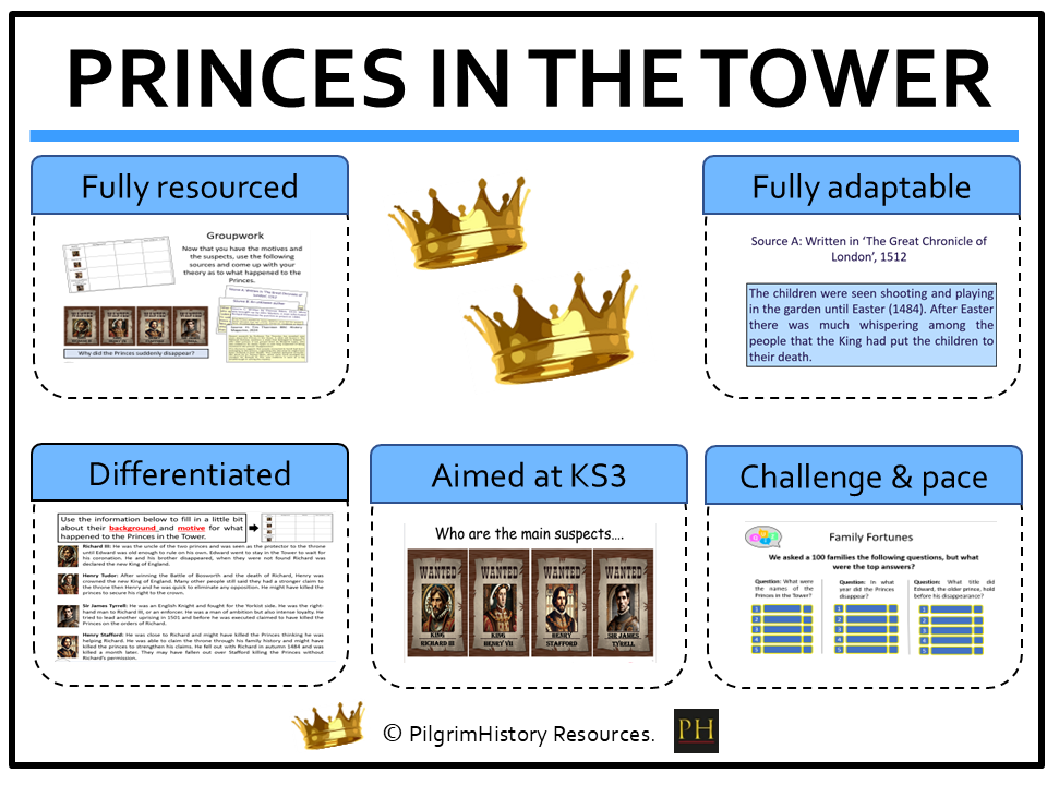 KS3 History: The Princes in the Tower – Solving a Medieval Mystery