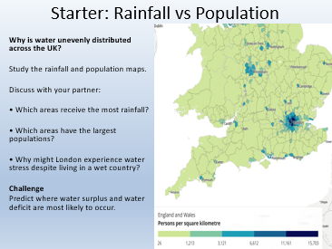 AQA GCSE Geography Provision of Water in the U.K