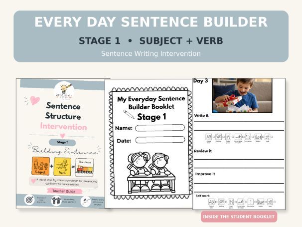 Sentence Structure Intervention: Stage 1