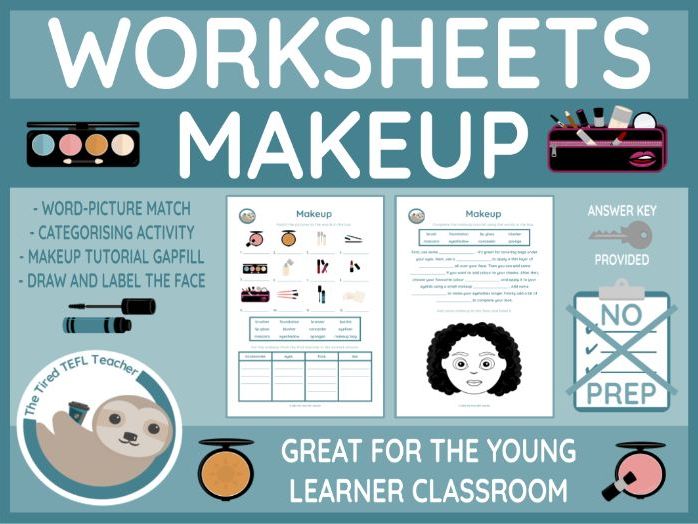 ESL Makeup Vocabulary Worksheet