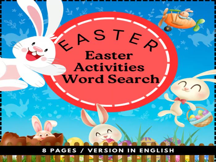 Easter Activities Word Search :Seasonal Word Searches.