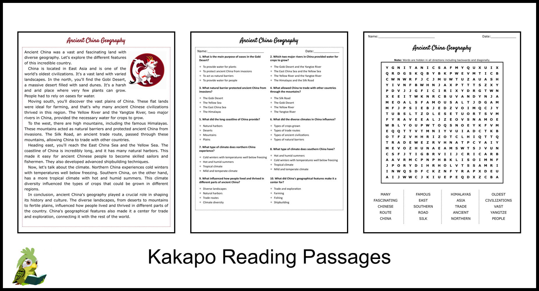 ancient-china-geography-reading-comprehension-and-word-search