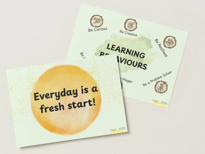 Neutral Sage Growth Mindset & Classroom Rules Posters | EYFS Decor
