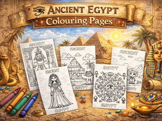 Ancient Egypt Coloring Pages - History Coloring Sheets - Early Finishers