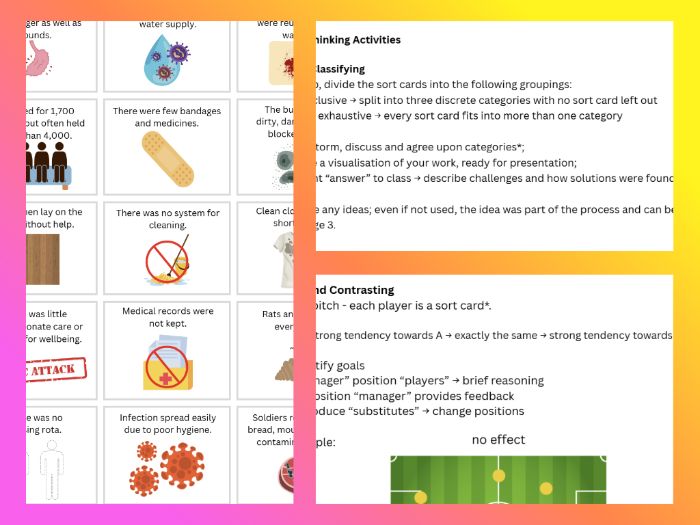 KS3/GCSE Medicine Through Time - Scutari Hospital: Higher-Order Thinking Tasks