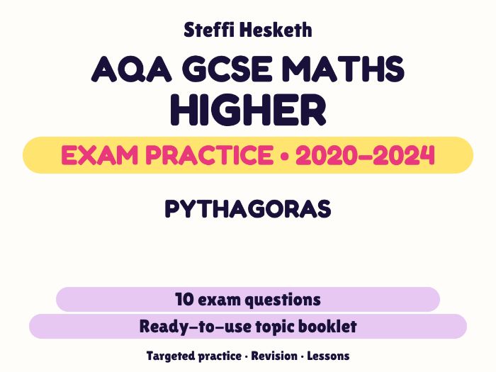 AQA GCSE Maths Higher: Pythagoras Exam Questions | 2020-2024