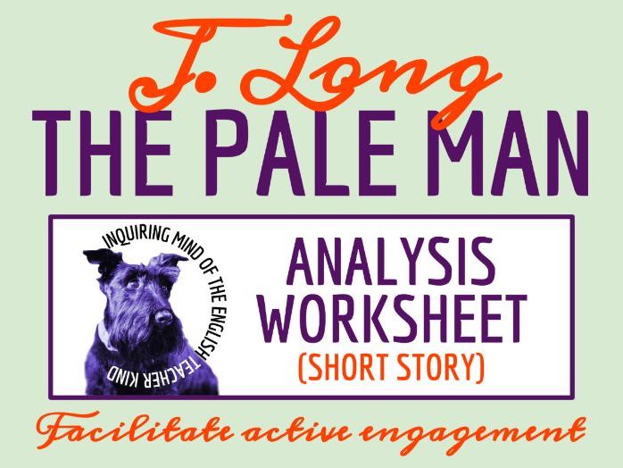 "The Pale Man" by Julius Long Literary Analysis Worksheet | Psychological Horror Story