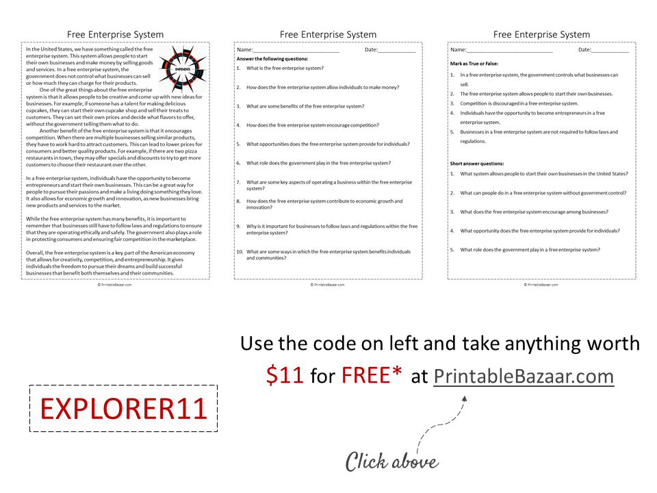 Free Enterprise Worksheets Brand Strategy Template: A Small Business