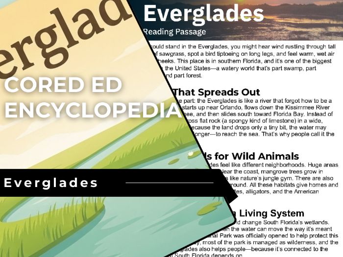 Everglades Reading Comprehension Passage - Cored Ed Encyclopedia