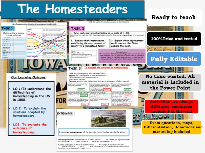 The Homesteaders. American West