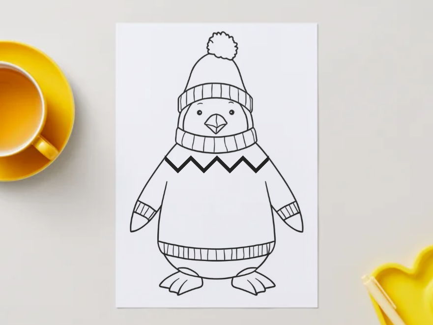 Penguin Jumper Mark Making Activity – Fine Motor and Pre-Writing Skills (EYFS)