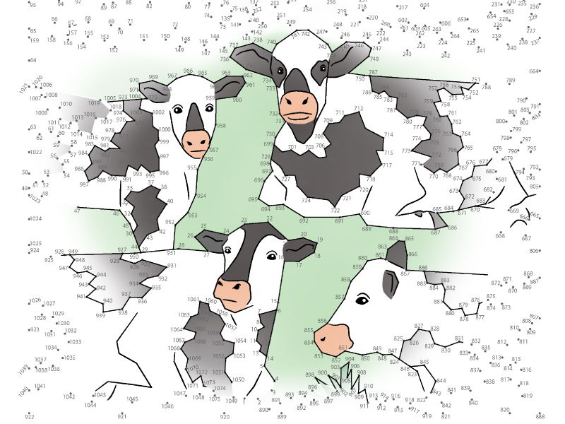 Cow Extreme Connect the Dots / Dot-to-Dot