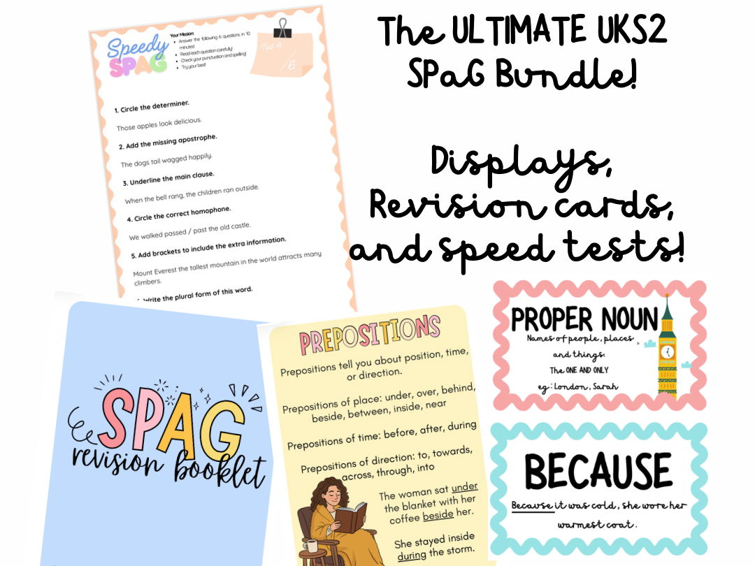 COMPLETE SATS SPAG BUNDLE | KS2 Years 5/6 Grammar & Punctuation Classroom Pack