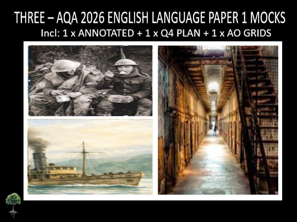 THREE - AQA PAPER 1 | 2026 FULL MOCKS | ANNOTATED | Q4 PLAN | AO GRIDS