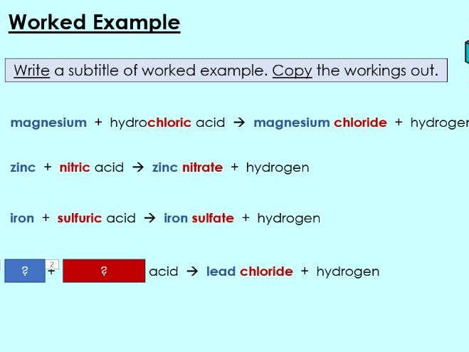 Metals and acids - KS3 Activate lesson