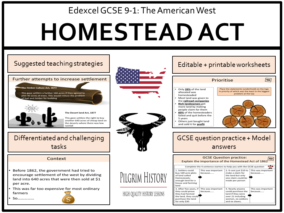 Edexcel GCSE American West: The Homestead Act 1862