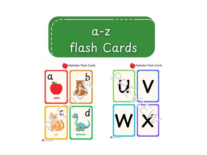 a-z Flash Cards