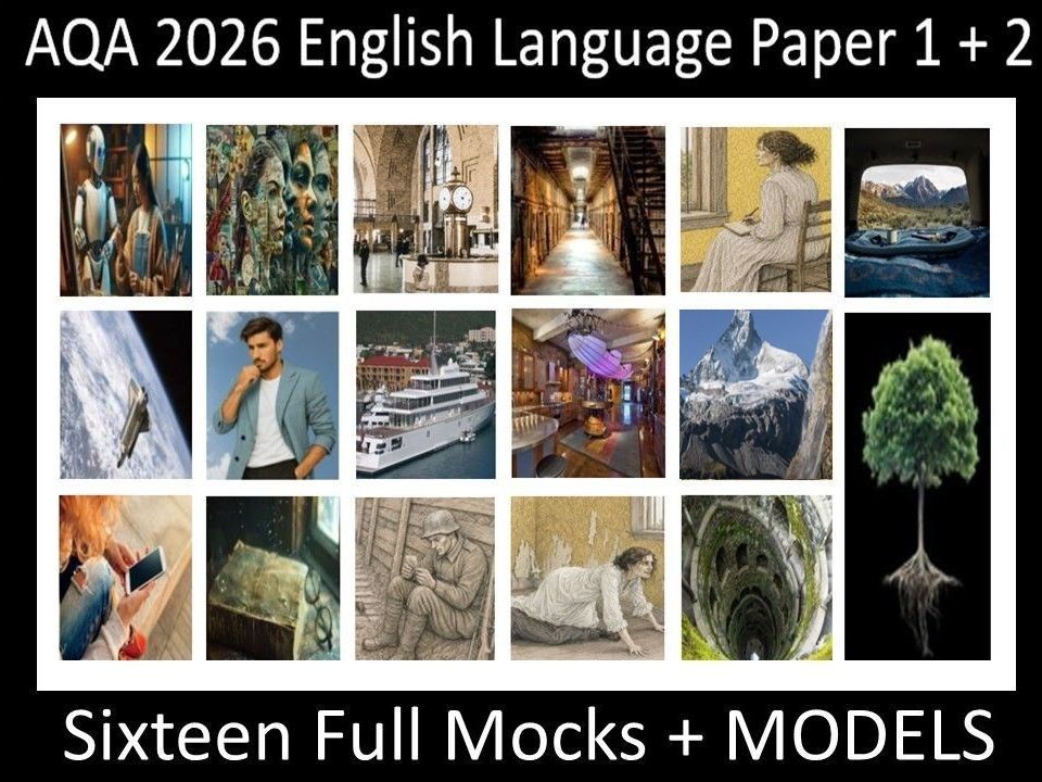 Sixteen AQA 2026 English Language Paper 1 + 2 | MODELS