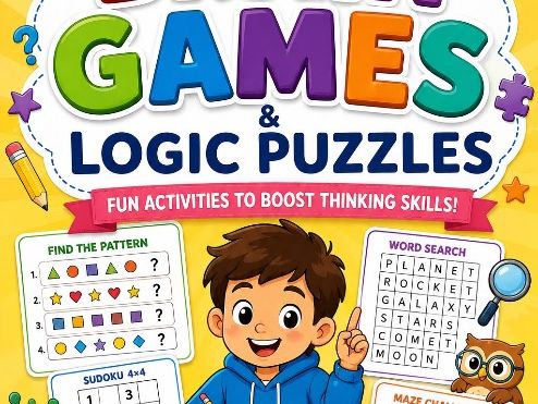 BRAIN GAMES & LOGIC PUZZLES PACK