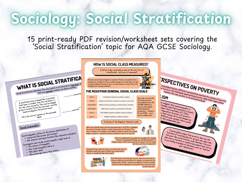 AQA Sociology GCSE Social Stratification Revision