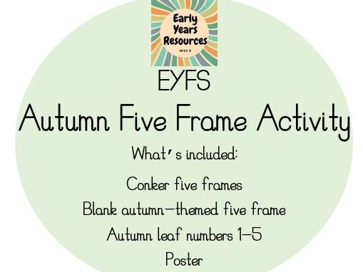EYFS Autumn Five Frame Activity