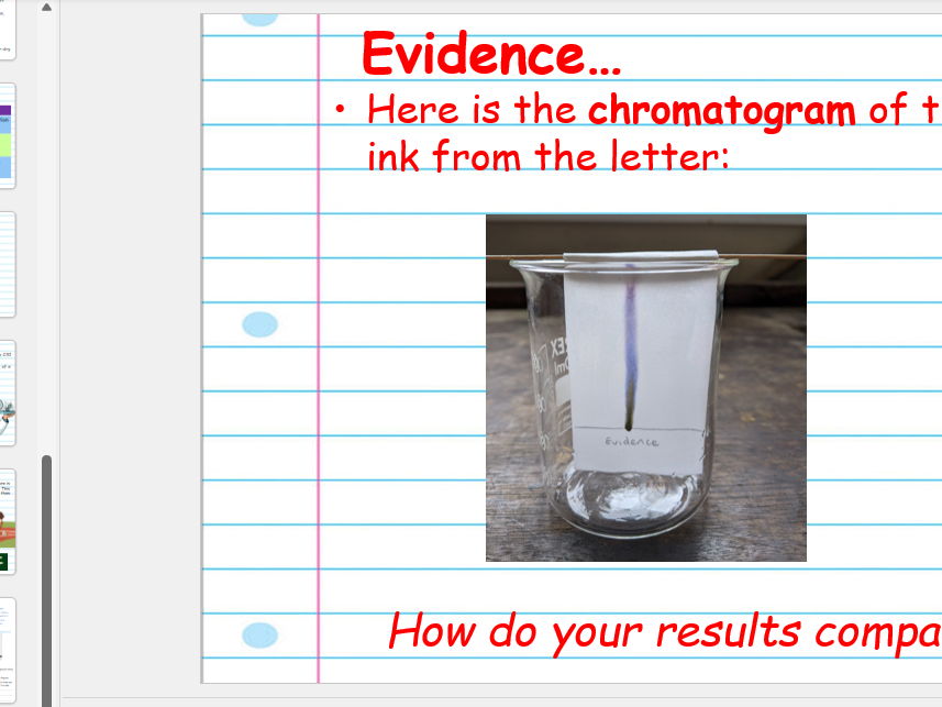 Yr 7 Chromatography lesson