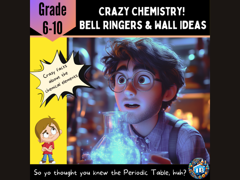 Crazy Chemistry Elements - Bell Ringers & Deco