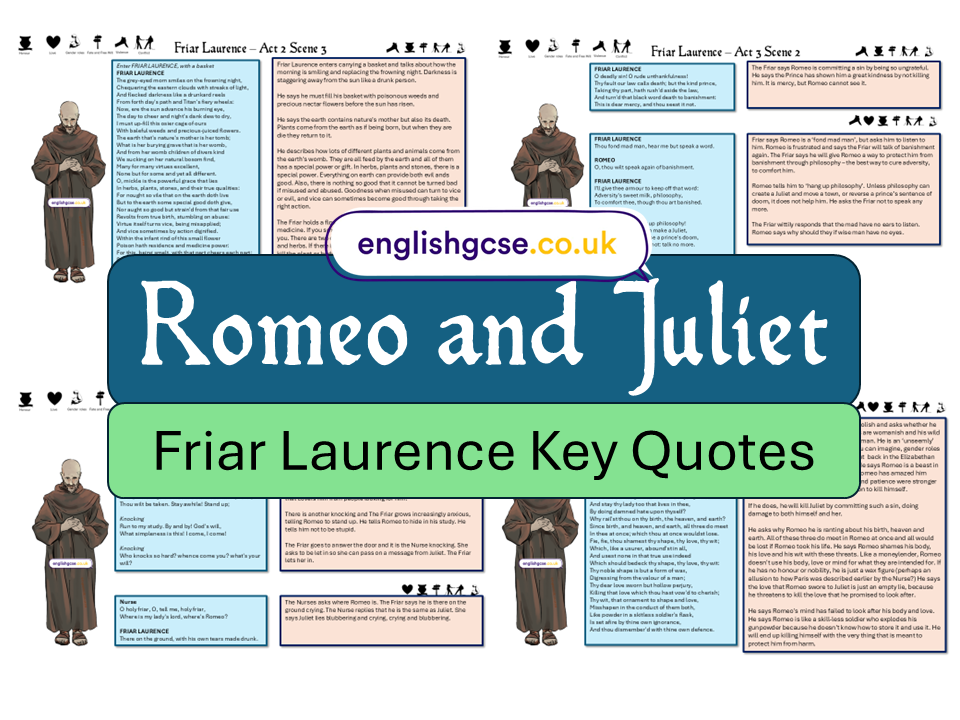 Romeo and Juliet Friar Laurence