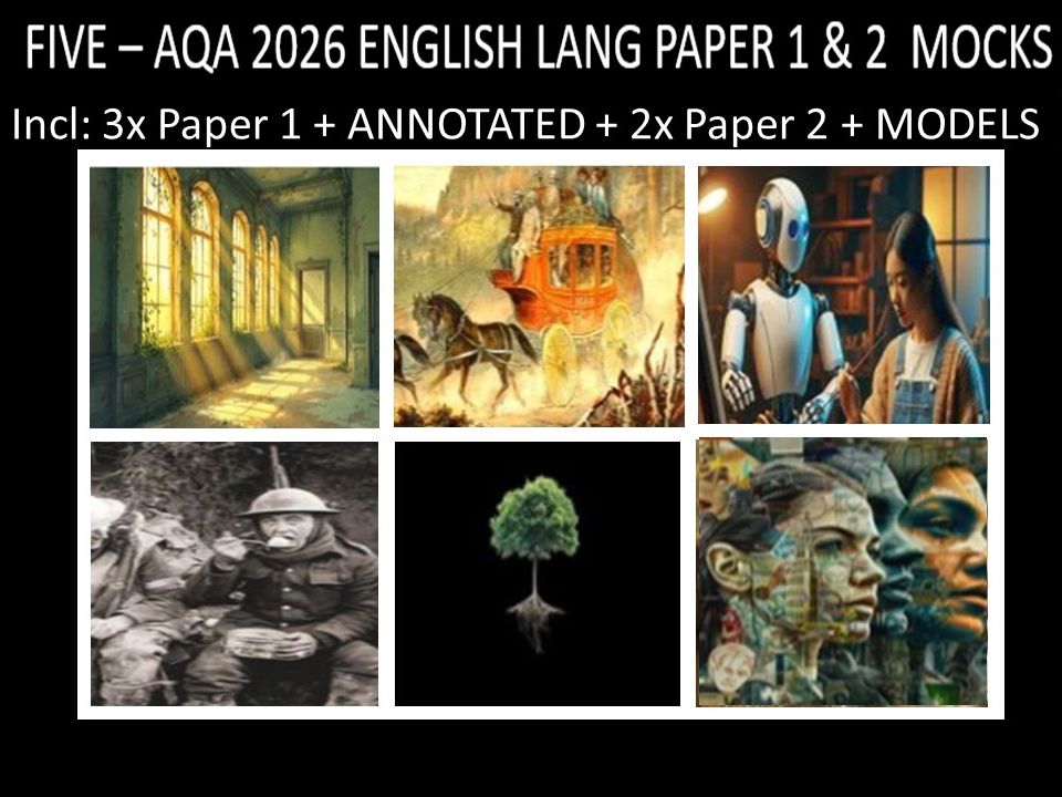 FIVE - AQA PAPER 1 & 2 | 2026 FULL MOCKS | ANNOTATED | MODELS